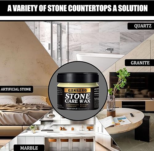 Miniatura 6 de Limpiador de granito y cera para el cuidado del esmalte  Restaura el brillo y nutre las superficies de piedra  Adecuado para encimeras de granito y