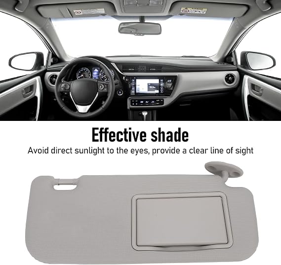Sun Visor for Car, Front Sun Visor 7431002G40B0 Right Passenger Side Sun Visor Front Sunshade Interior Replacement Accessory