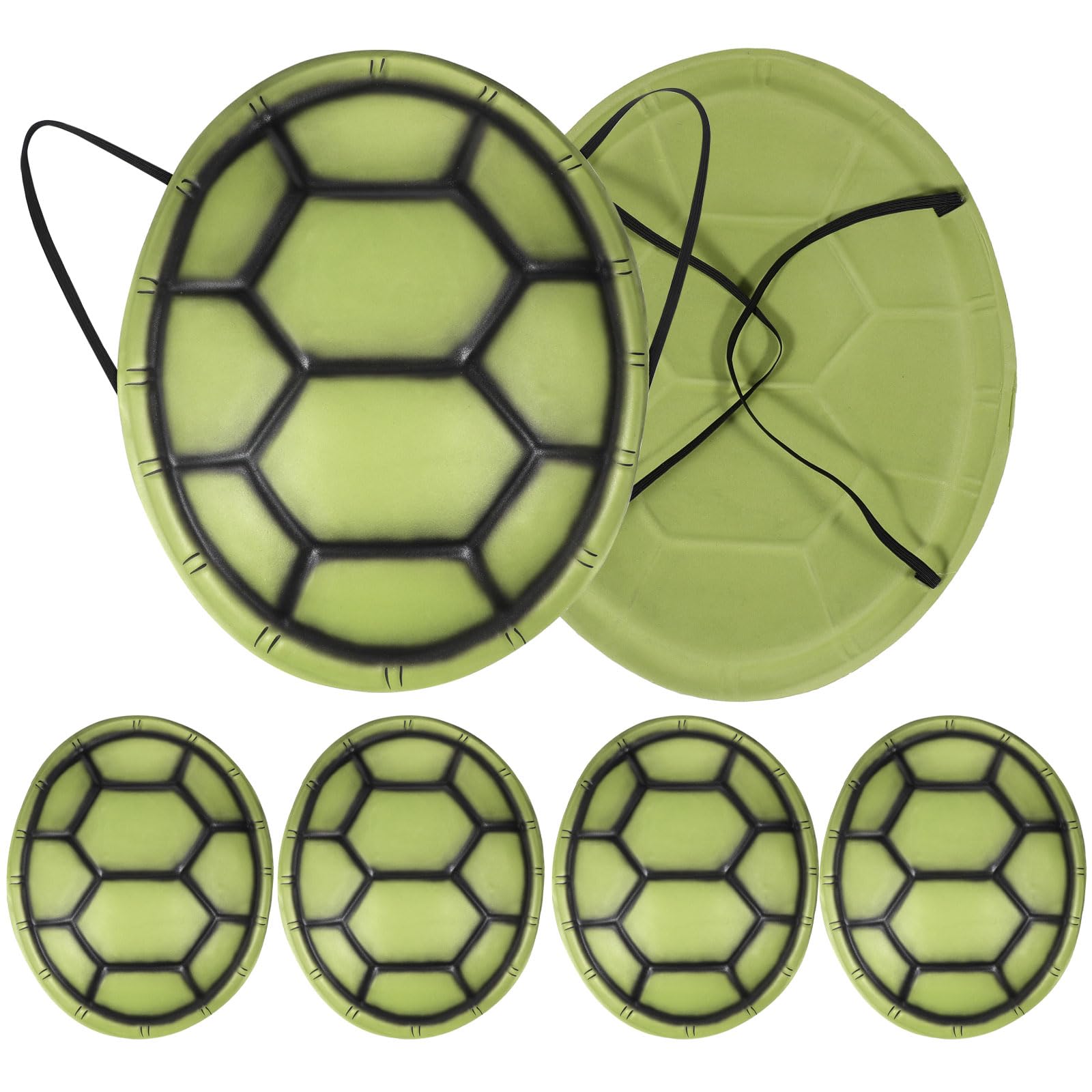 Abaodam 6Pcs Turtle Shell Costume for Kids Ninja Party Favors & Birthday Supplies Soft Foam Tortoise Shell Backpack Prop for Dress Up, Role Play &