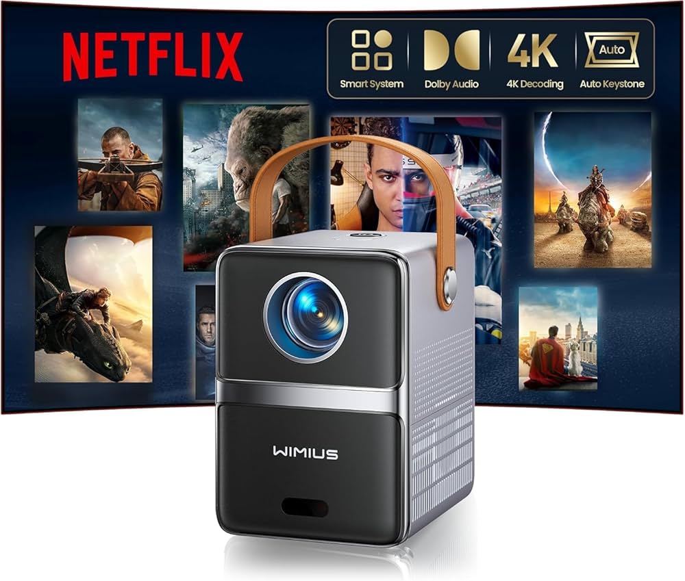 Amazon.co.jp: WiMiUS P61Pro Mini Projector, [Official Netflix