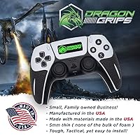 Vista 7 de Dragon Grips Controller Grips for PS5 Controllers Textured Skin kit for Playstation 5 Dualsense. Haptic Compatible Gaming Controller Grip Skins for