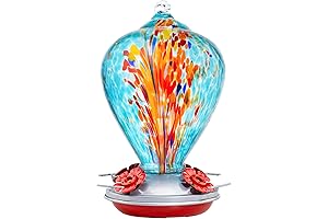 Muse Garden Hummingbird Feeder: Enchanting Glass Oasis for Hummingbirds