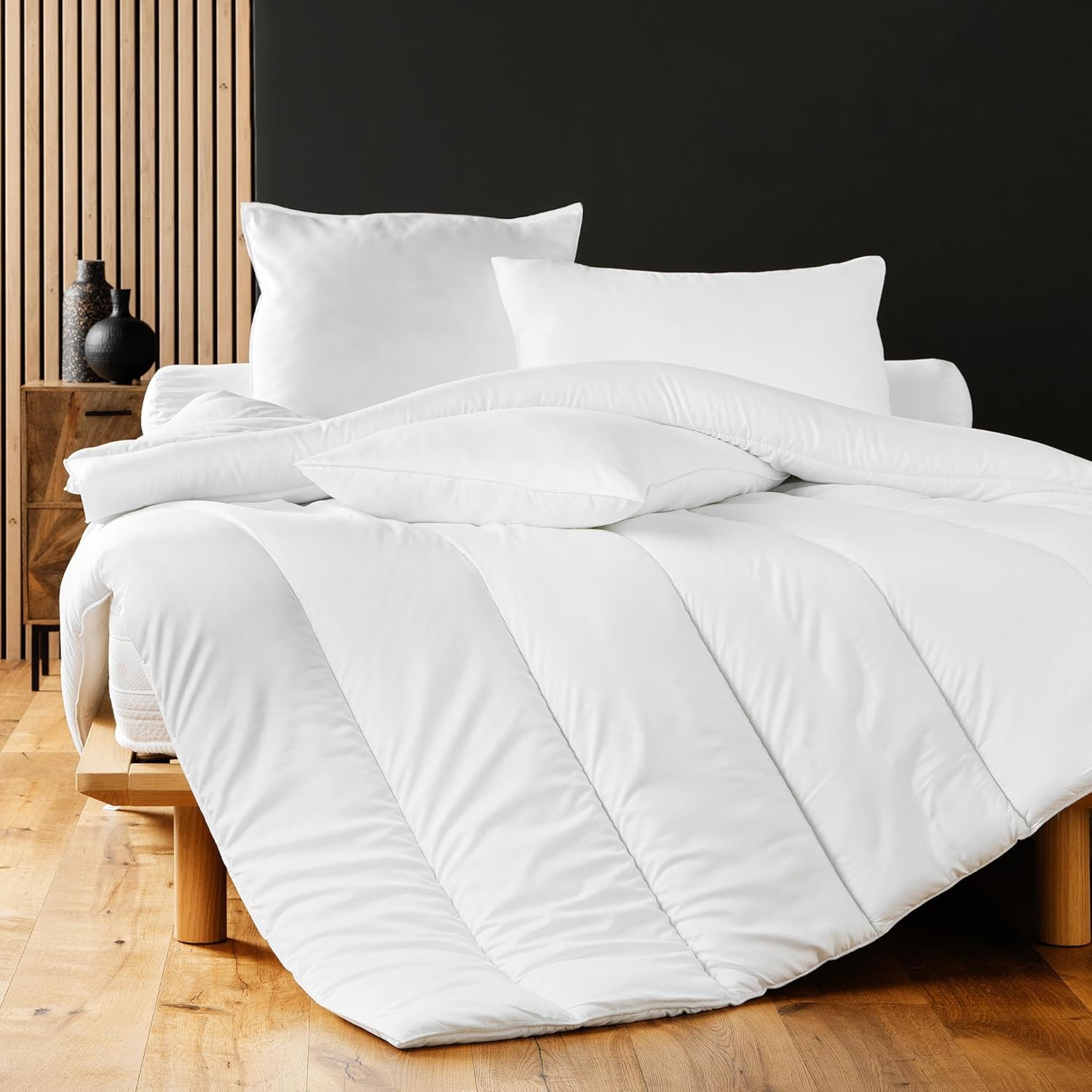 Douceur d'Intérieur, Single Duvet (140 x 200 cm) Comfort, Polyester