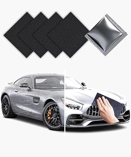 Nano Sparkle Cloth Car Scratch Remover, Nanosparkle Cloth For Car Scratches, nanowipes, 4 nano cloth Multi-Purpose Pads to Easily Repair Paint Scratches, Swirls/Water Spots, Universal for All Vehicles