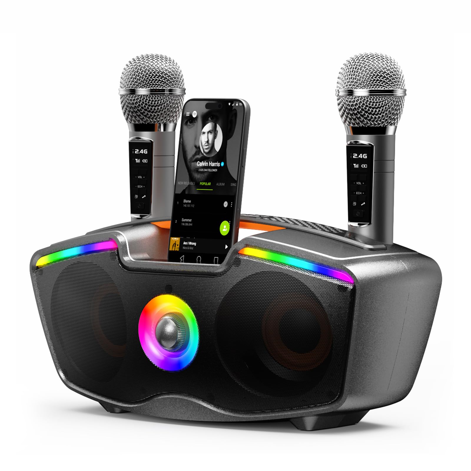 Sodomai karaoke Machine ワイヤレススピーカー Amazon.com: SORDA Bluetooth Karaoke Machine for Adults & Kids, 80W