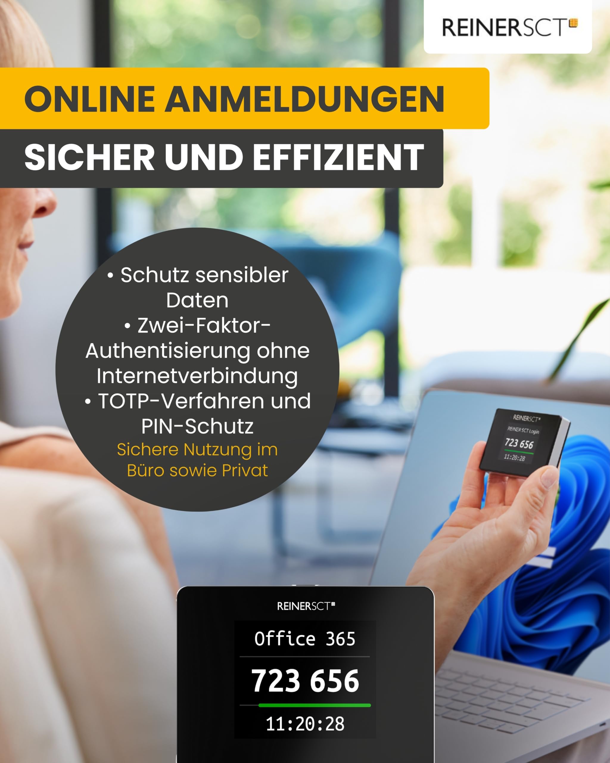 REINER SCT Authenticator mini, TOTP generator for two-factor  authentication, compact and portable, security key for secure registration  with online services and crypto exchanges: Amazon.de: Baby Products