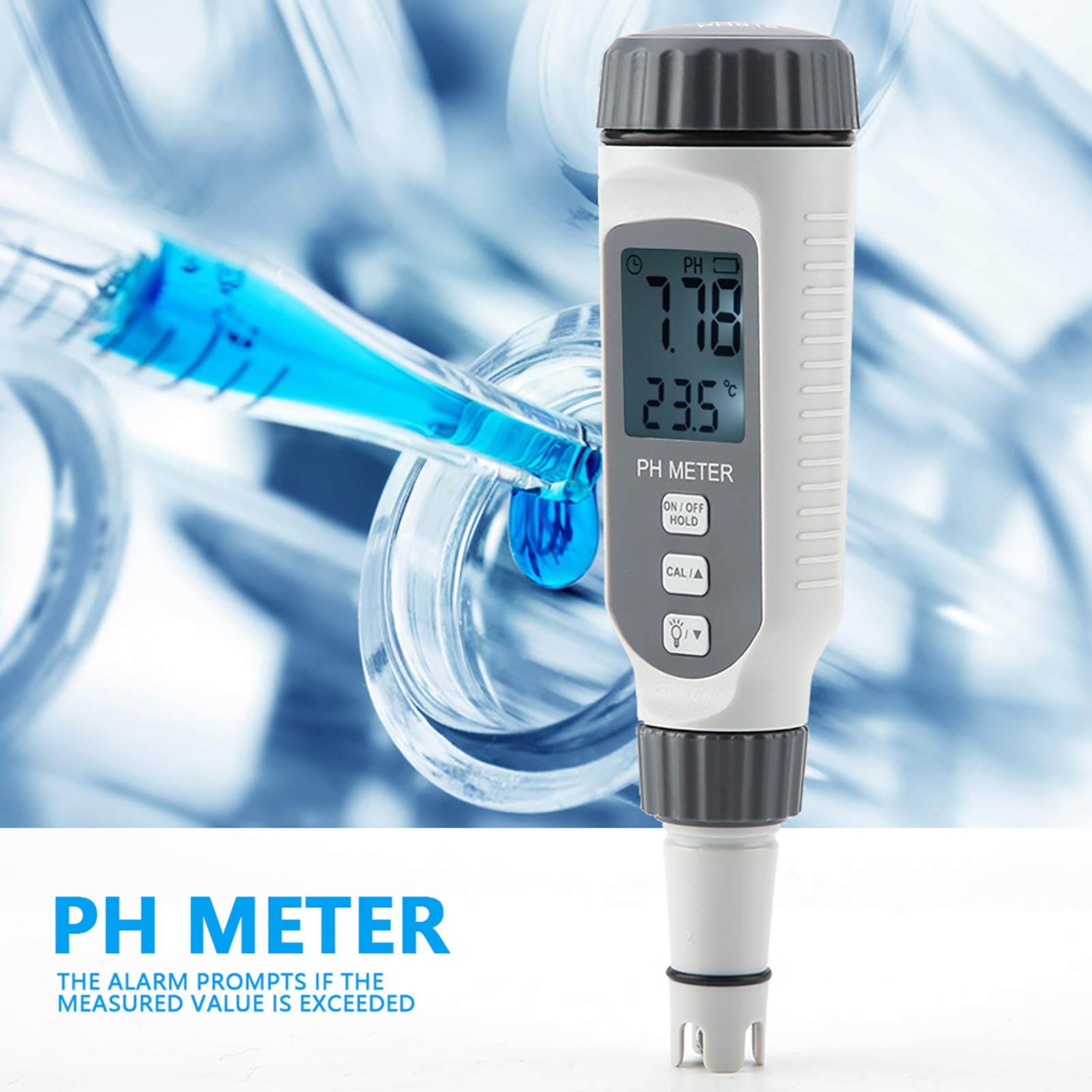 Phmetro Portatile PH818 Tester PH Digitale alta precisione 0,01 risoluzione per Acqua Suolo Piscina Acquario