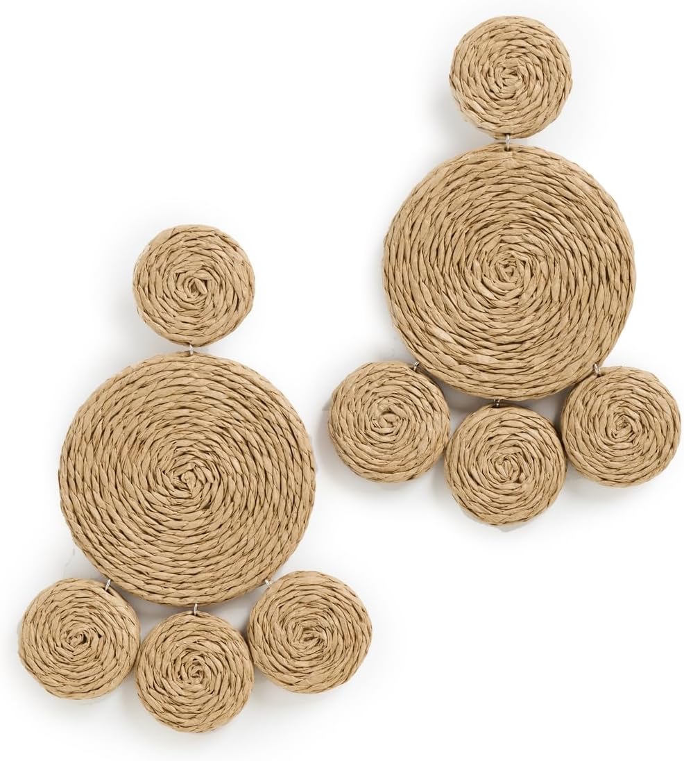 SIMONMILLER Women's Raffia Deco Earrings