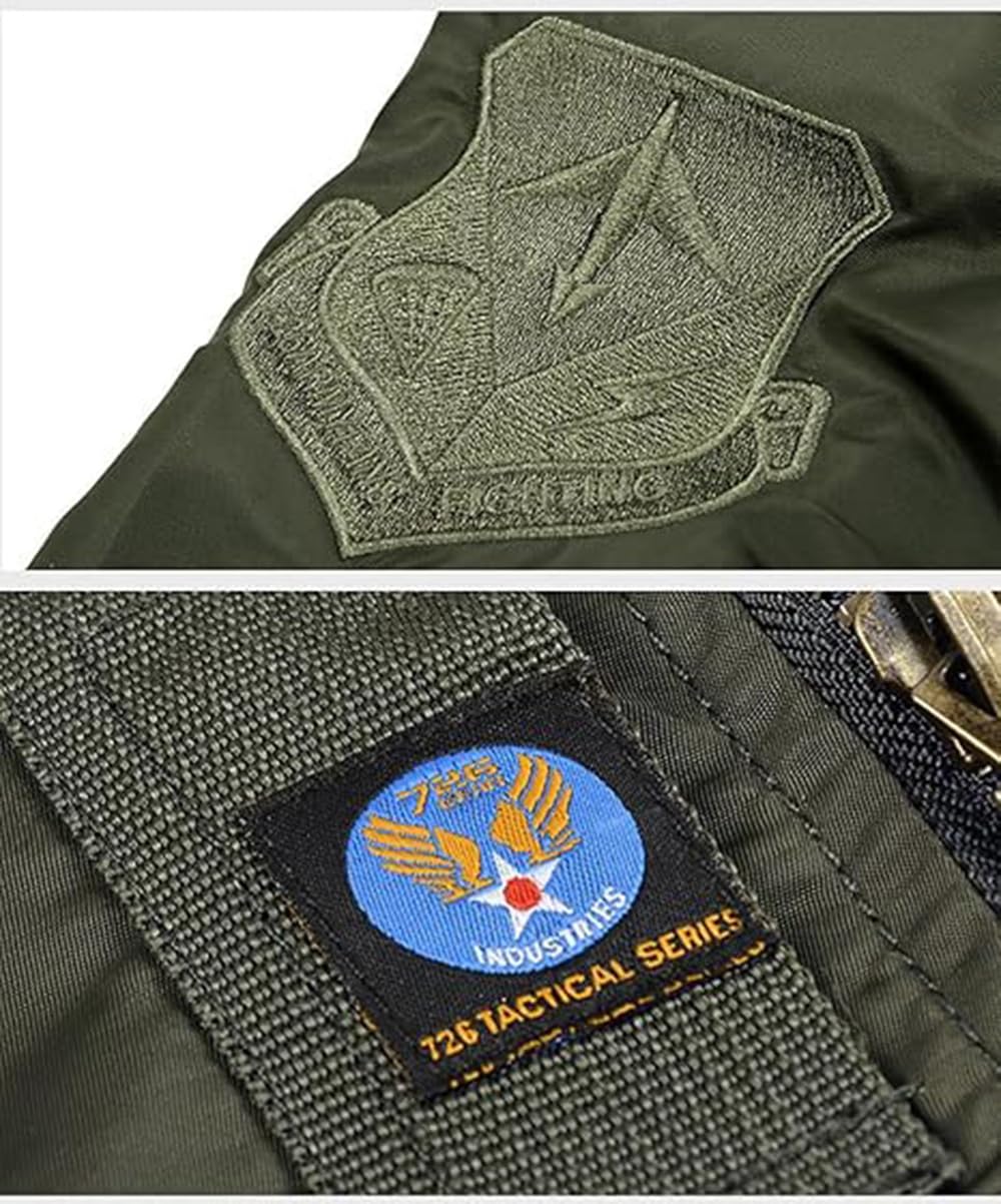 Giubbotto Bomber Uomo Multitasche Militare Giacca da Cargo Casuale Giacche da Volo Sportiva