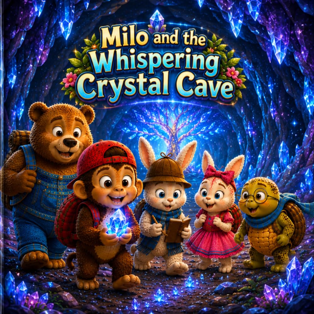 Milo and the Whispering Crystal Cave: Lesson: Teamwork and problem solving. (Jungle Friends Mystery Adventures)