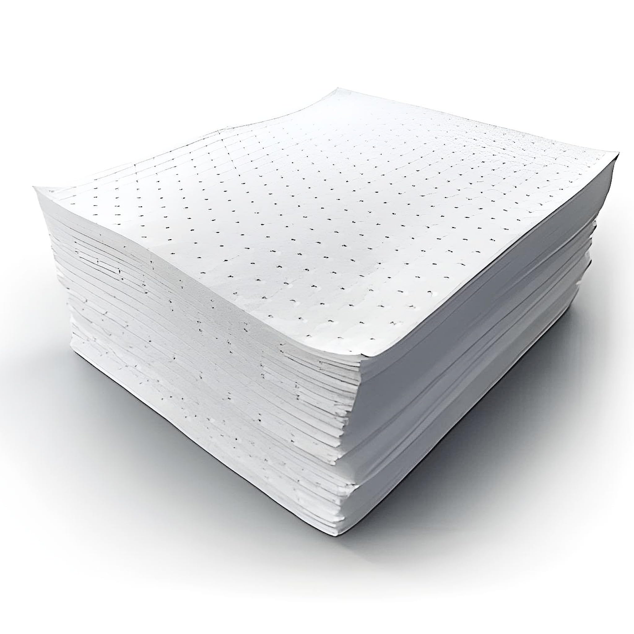 Bricoloco Foglie assorbenti di olio e idrocarburi idrofobici. Assorbente di oli idrorepellenti. 50 x 40 cm e 0,9 litri di assorbimento. (10)