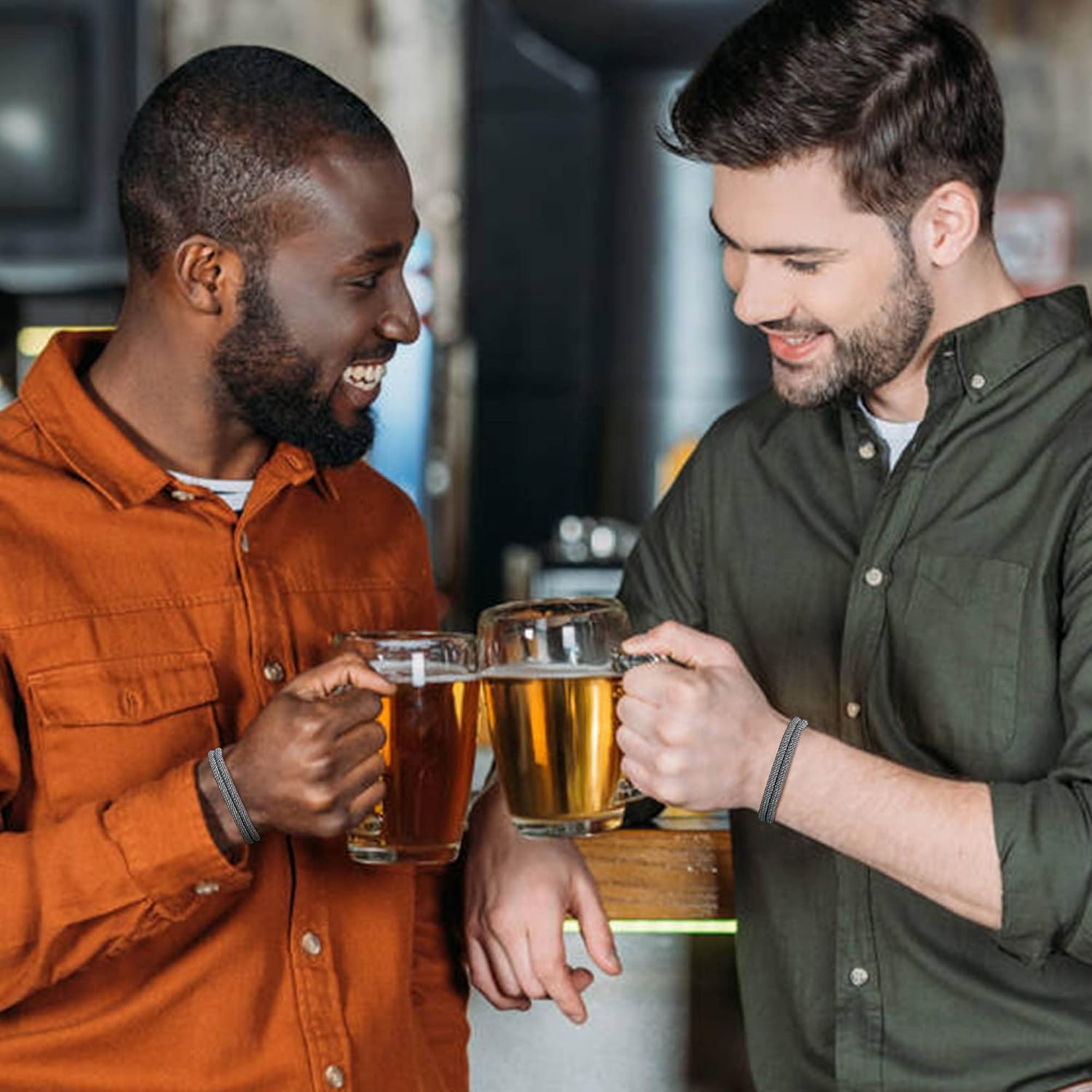 TempBeau Nautical Braided Rope Bracelets Set - 6 Pcs Adjustable Braided Cord Bracelet, Handmade Navy Marine String Bracelet with Metal Knot, Men Women Braided Bracelets Gifts - Image 2