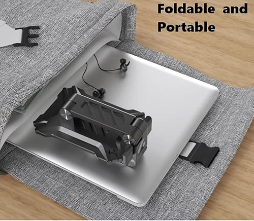 Miniatura 9 de Soporte de teléfono para escritorio. Soporte plegable para teléfono móvil de escritorio con ángulo ajustable en altura, soporte portátil para