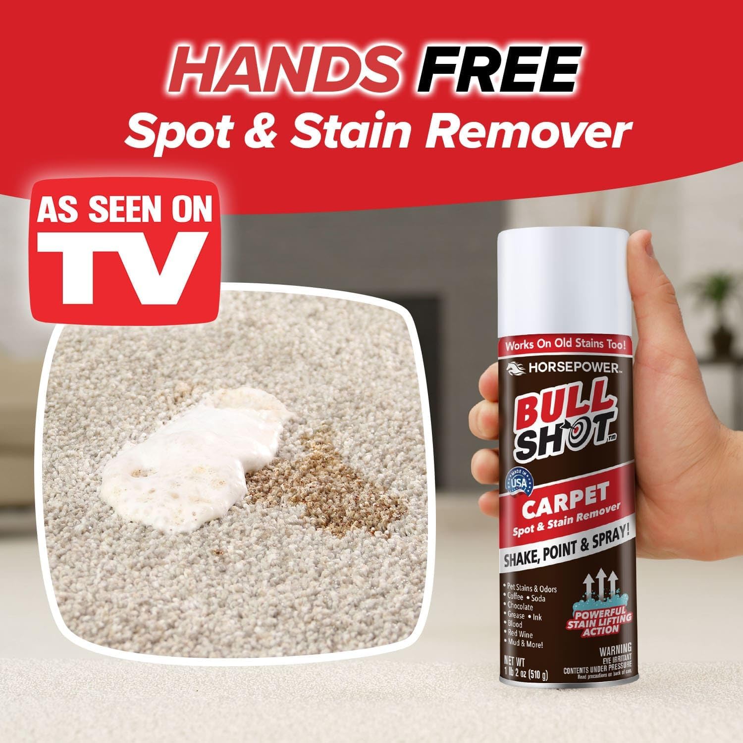 Say Goodbye to Stains: Bull Shot Carpet Spot & Stain Remover Review