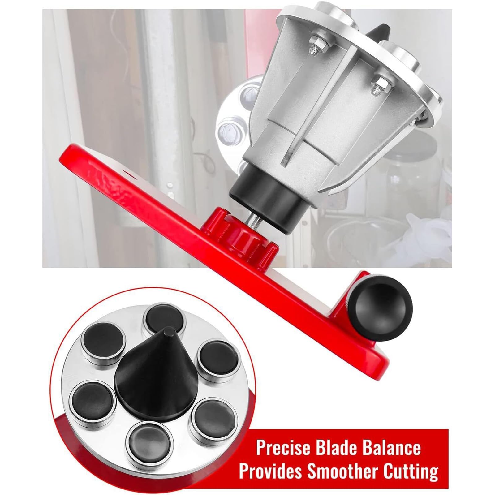 Equilibrador de cuchillas de metal para montaje en pared para cortacésped, corte suave, reducción del desgaste del motor, 339075B 42-047, hoja de corte suave, precauciones de instalación
