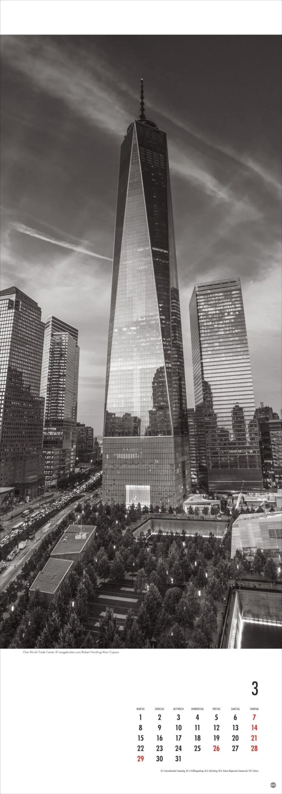 New York Vertical Kalender 2027: Beeindruckende Schwarz-Weiß-Aufnahmen in einem länglichen Kalender - passend zur New Yorker Skyline. Dekorativer Wand-Kalender.