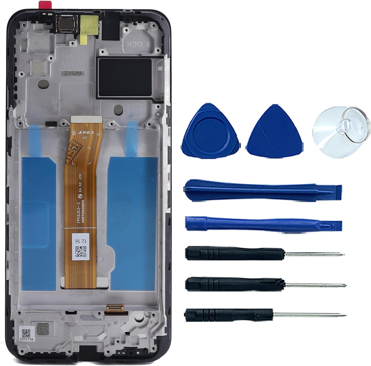 for Nokia C210 TA-1584 LCD Screen Display Touch Digitizer Assembly with Frame Replacement Part 6.3"