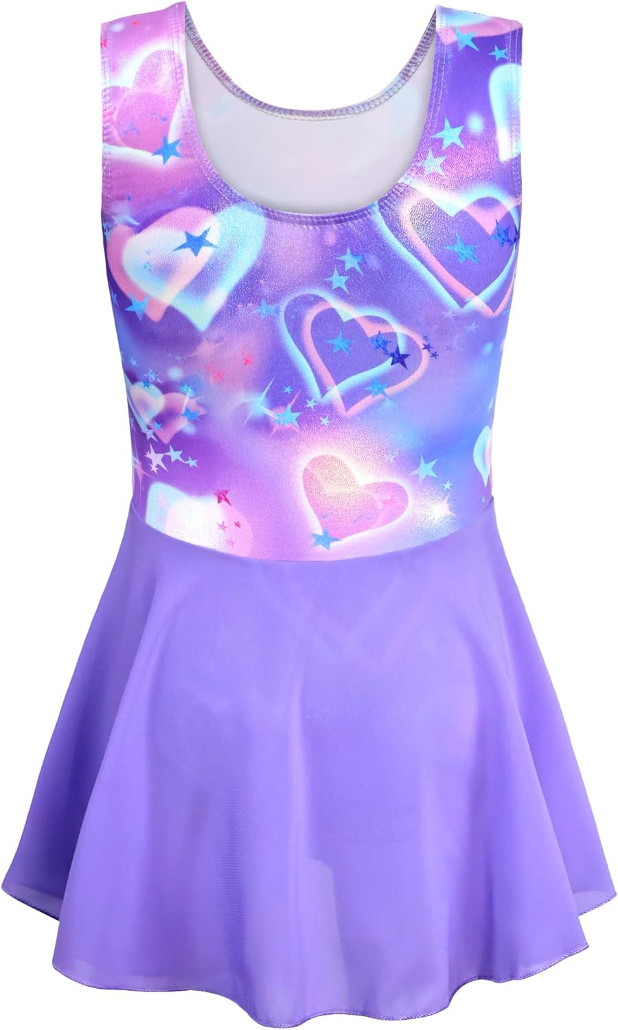Girls Ballet Leotard with Skirt Sparkle Sleeveless Dance Dress Ballerina Dancewear Toddler Gymnastics Outfit - Image 2