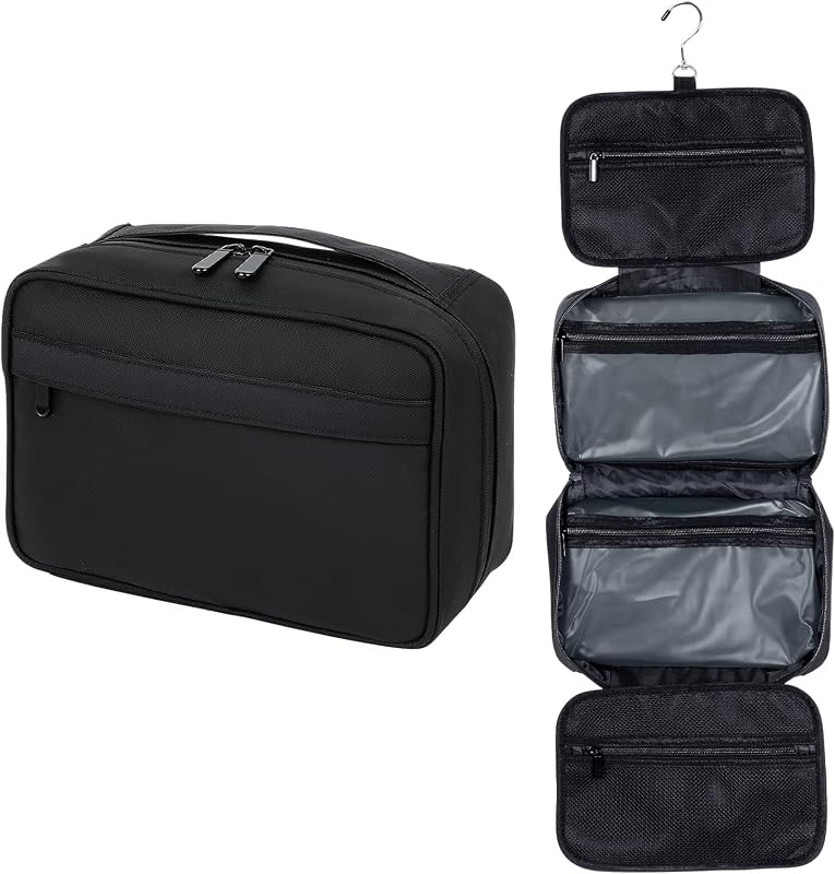 Necessaire suspensa LANDFOBO dobrável com compartimentos, preta