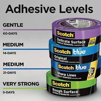Scotch blue with Edge-Lock Multi-surface Painter's Masking Tape