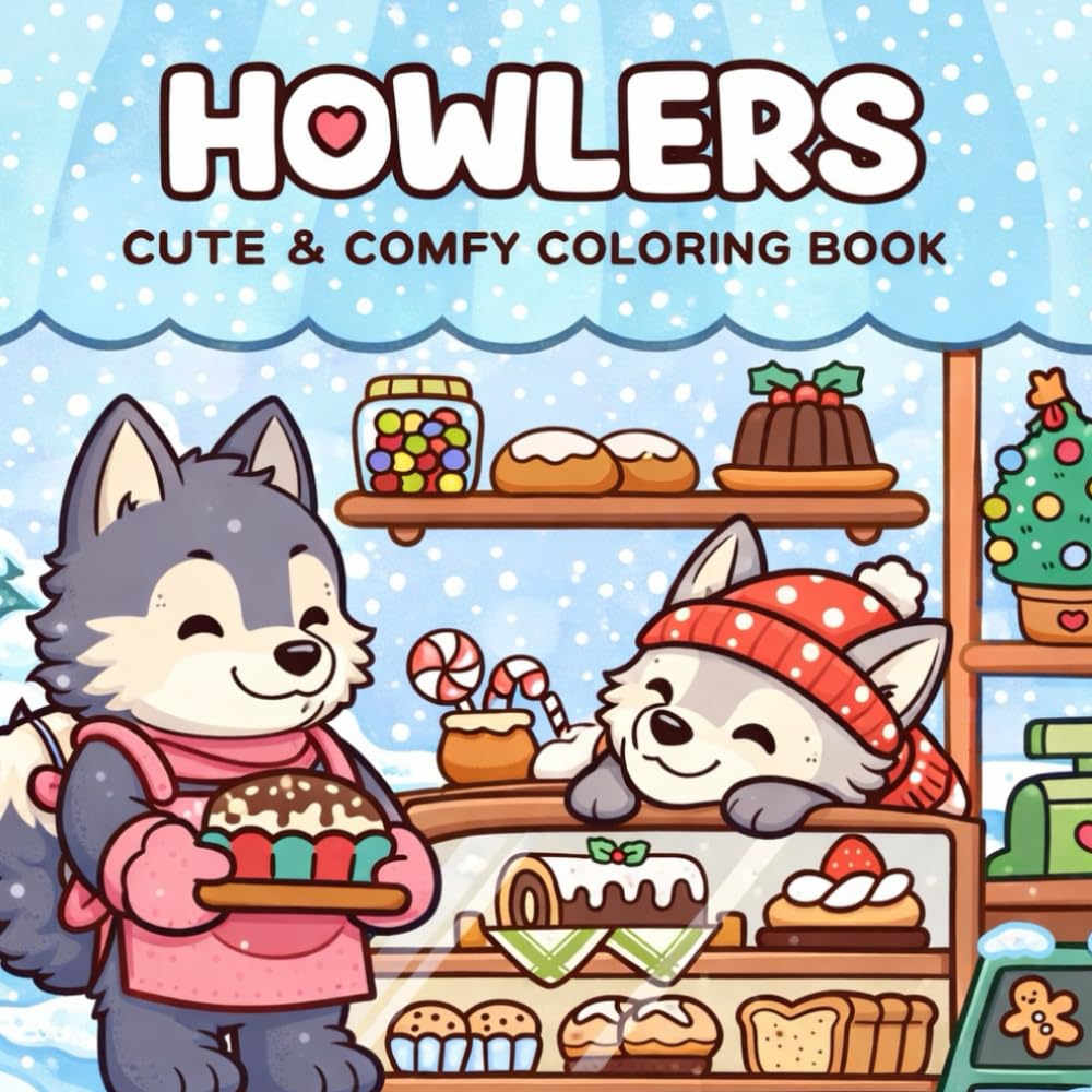 Little Howlers Coloring Book: Fun & Adorable Wolf Pup Adventures for Kids Ages 3–8