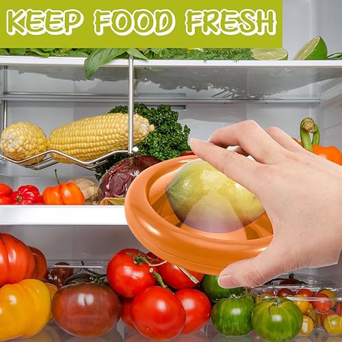 Miniatura 7 de LINXIU Contenedores de almacenamiento de frutas y verduras para refrigerador, aguacate, reutilizable, almacenamiento de cebolla, contenedor de