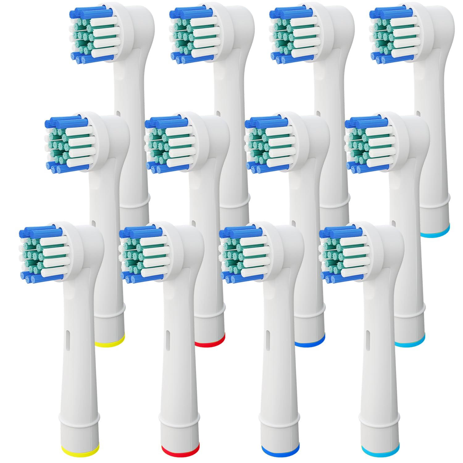 Replacement Toothbrush Heads Compatible with Oral-B Braun 12 Pcs Professional Cross Action Electric Toothbrush Precision Clean Heads Brush