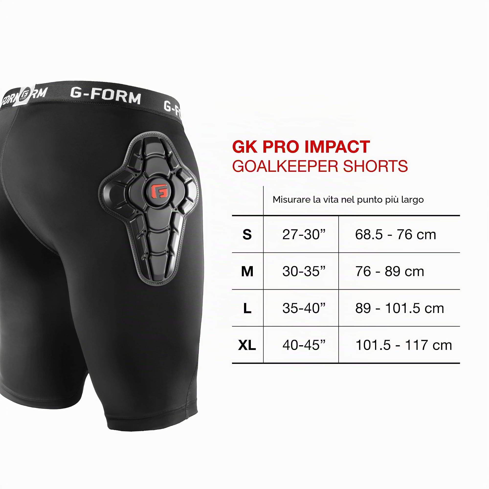 G-Form GK PRO Impact Sottopantaloncino da Portiere
