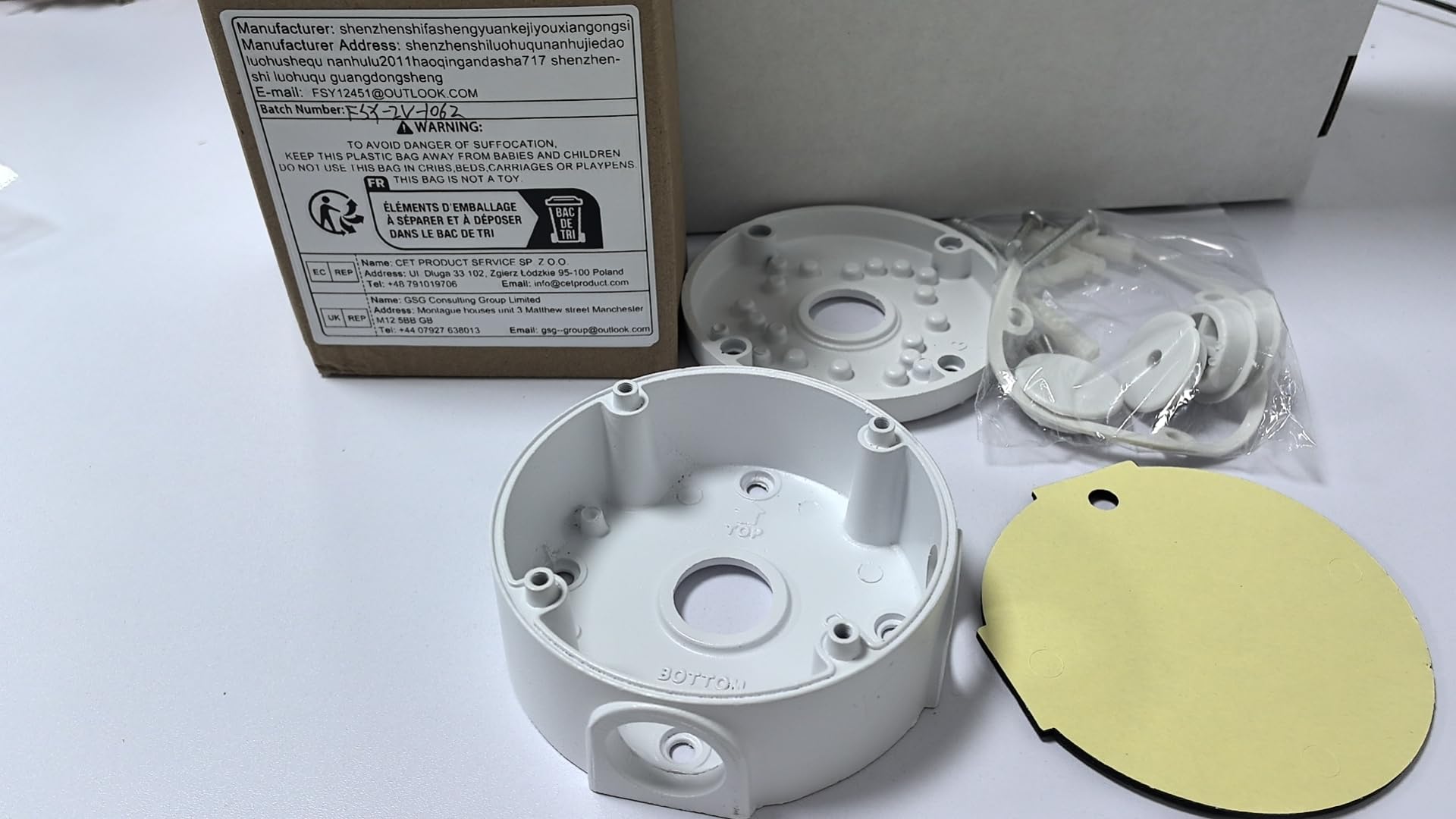 6 Scatole Di Giunzione Impermeabili Per Telecamere - In Lega Alluminio, Per Sorveglianza Esterna