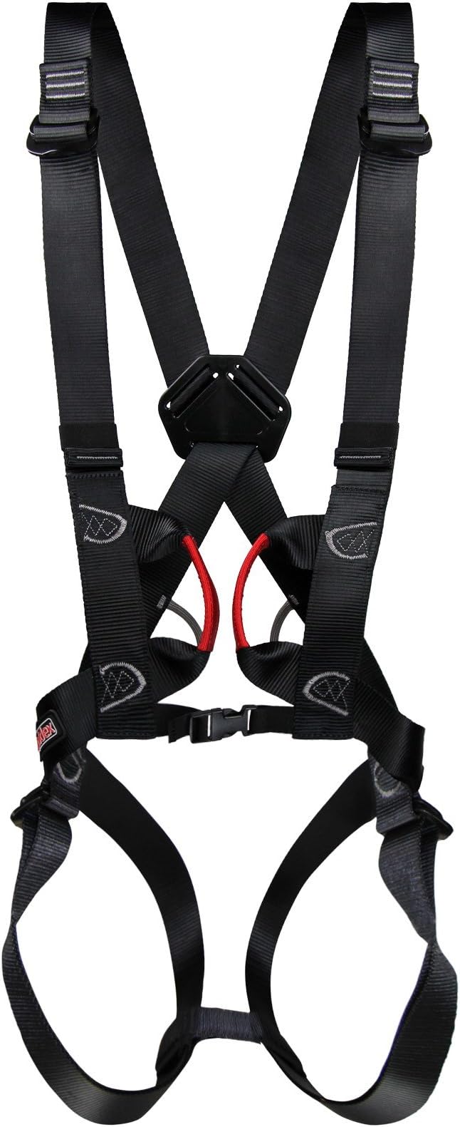 ALPIDEX Climbing harness for teenagers and adults EN 12277 full body harness infinitely adjustable