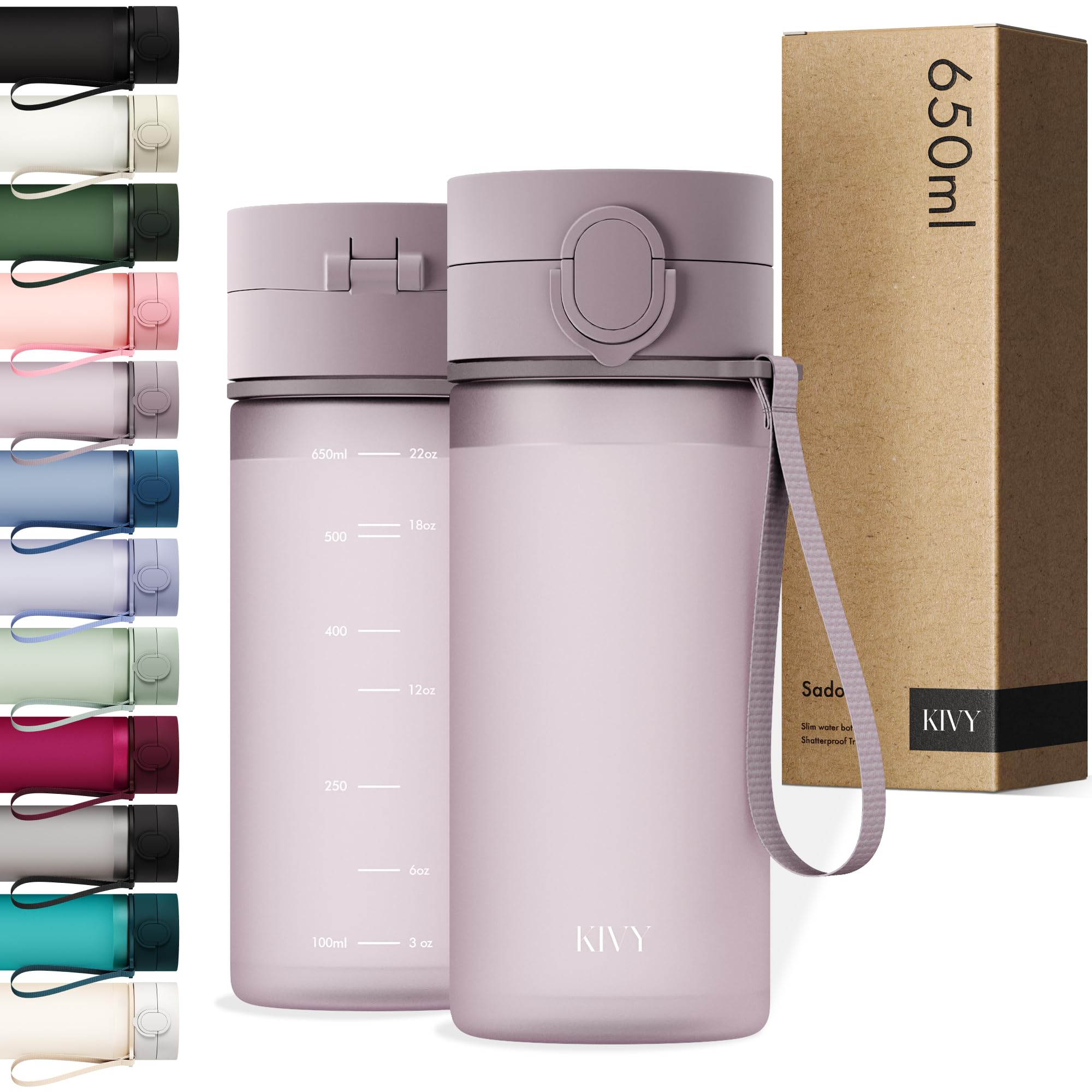 KIVY Trinkflasche mit Flip-Deckel