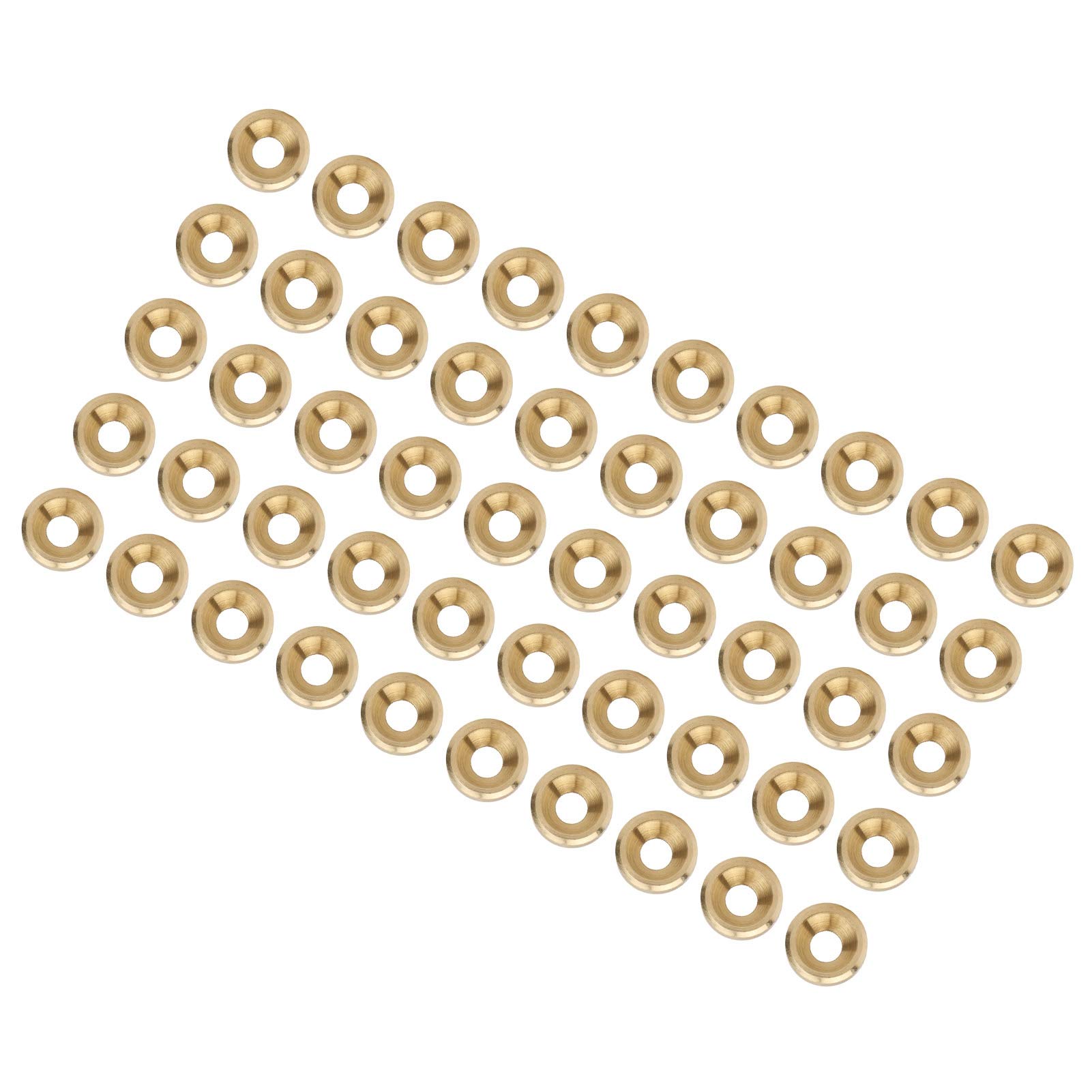 Countersunk Screw Washer Pure Copper Gasket for CNC Industrial Supplies 50Pcs Pack (M4)