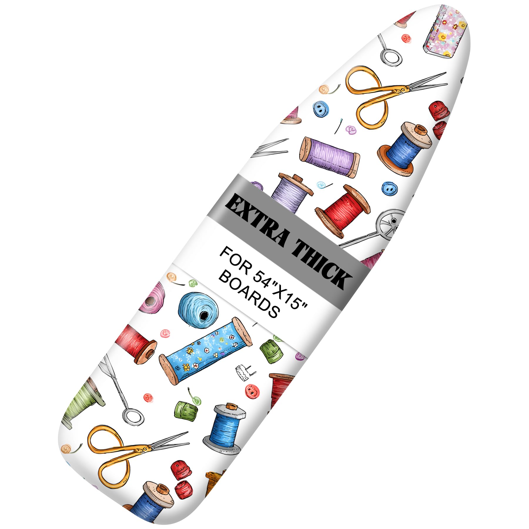 Ironing Board Cover 15"x54"，Standard Ironing Board Replacement Cover，Easy Fit