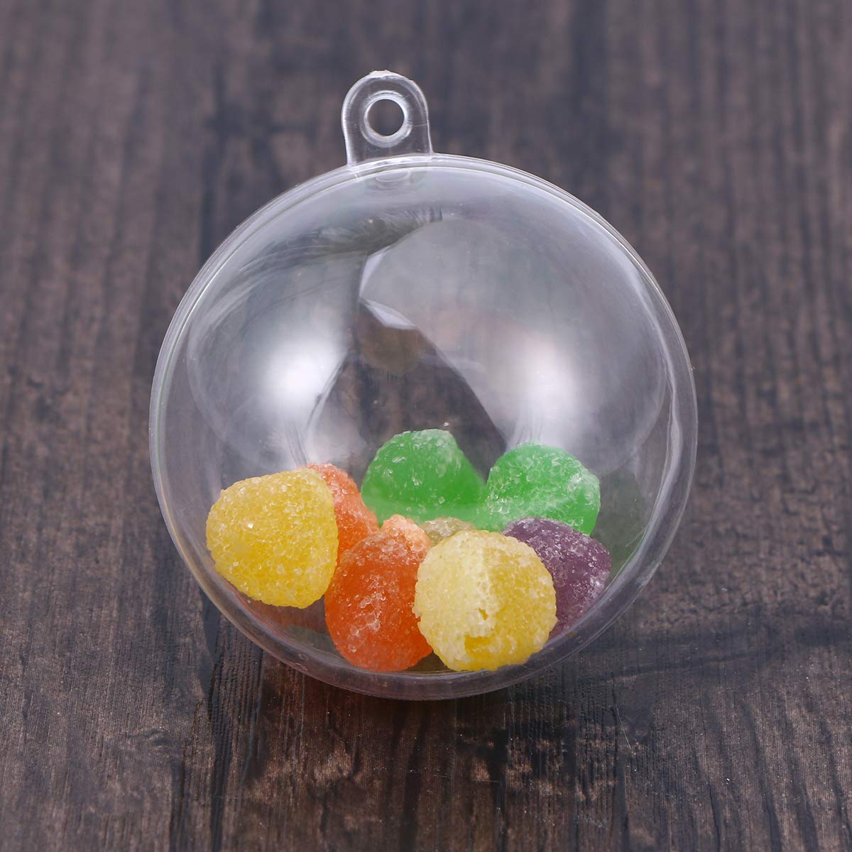 10 Pièces Boules De Noël Transparentes 10Cm,Boules De Noël En Plastique À Remplir,Diy Decoration