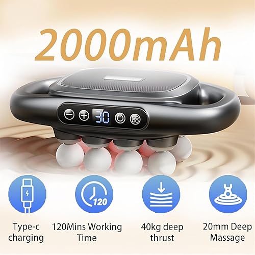 Miniatura 6 de 2026 - Masajeador Relief Wave Pro 3, 16 bolas de masaje de cabeza, 16 pistolas de masaje de cabeza de tejido profundo, masajeador Relief Wave Pro 3,