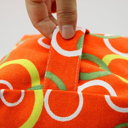 Vista 125 de Tope de puerta decorativo con peso, tope de puerta de tela con asa, cubo cuadrado resistente, protectores de pared para el hogar, oficina, A