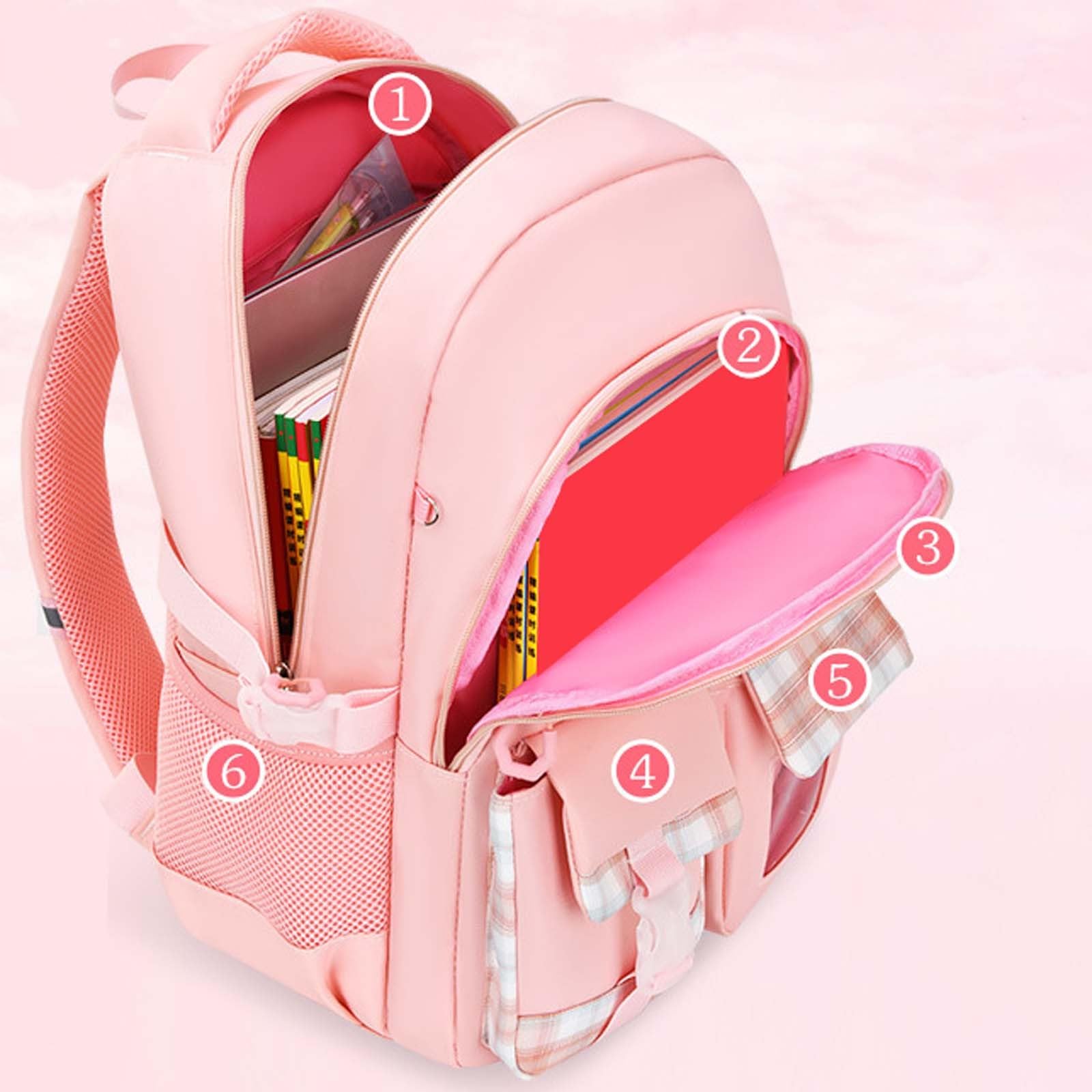 Zaino Scuola Materna Bambina, Zaino Bimba Asilo Back To School | Zainetto Asilo Bimba Luminoso E Fluorescente Zaini Scuola Media Ragazza Moderno E Alla Moda Zaini Scuola Elementare