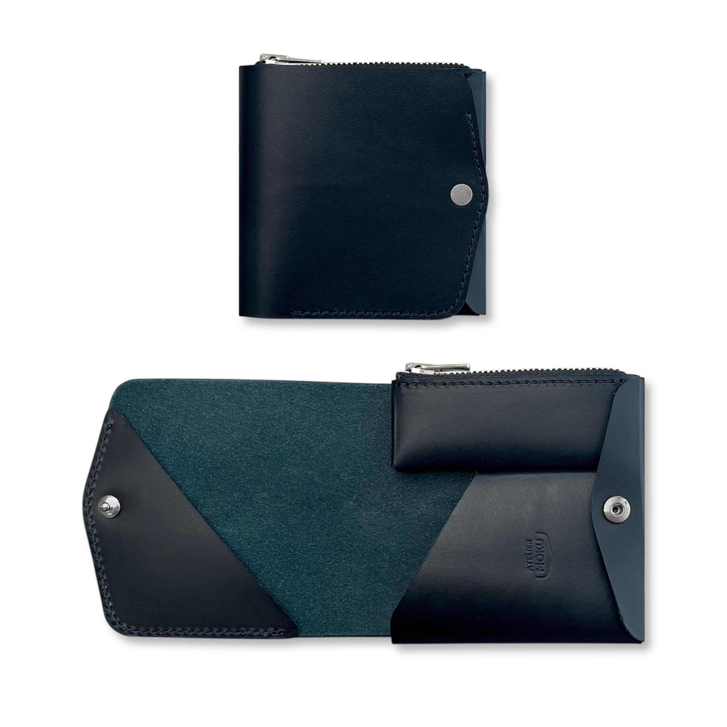 Amazon | [moku] 小さく薄い財布Saku ver.3 ブッテーロレザー ユニ