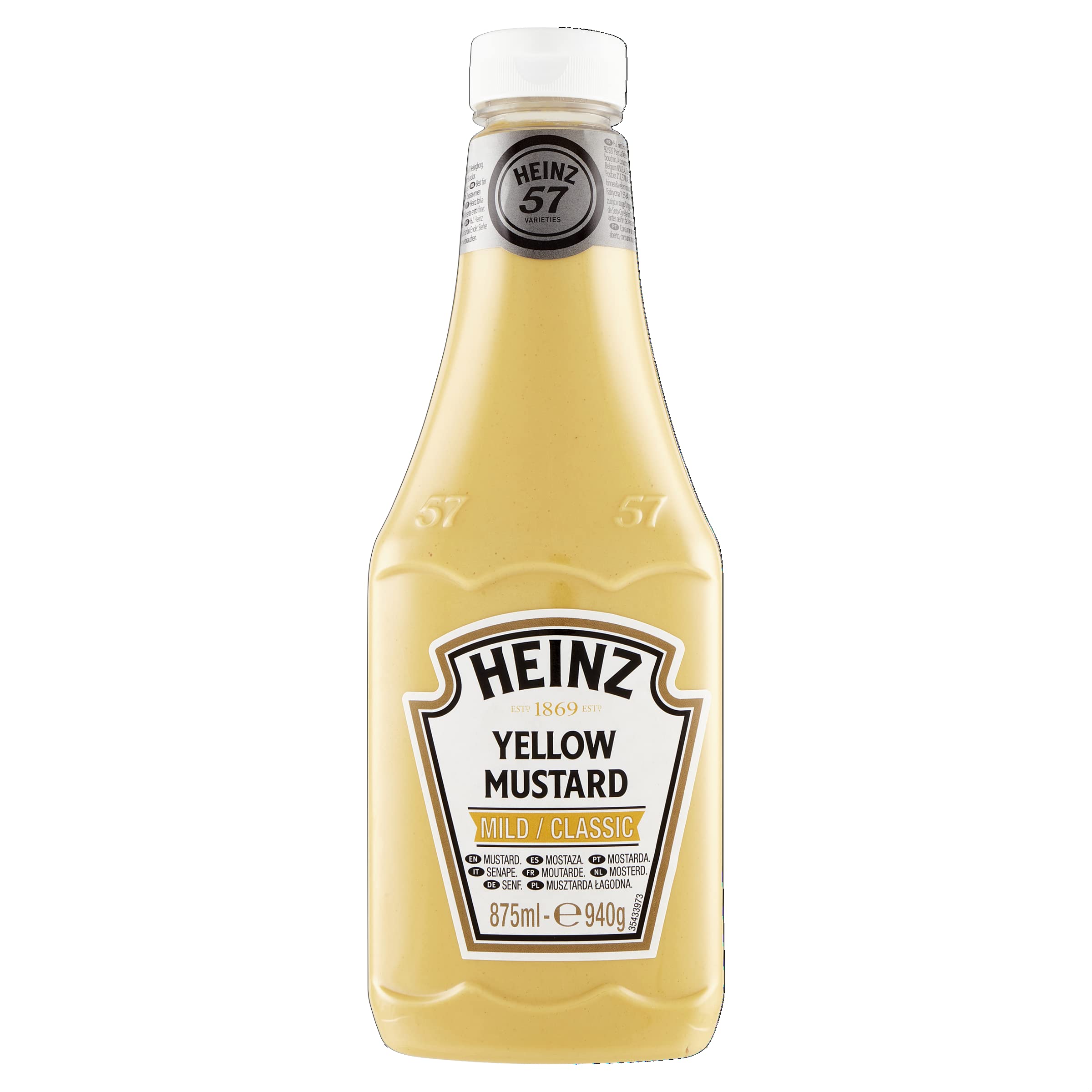 Heinz Yellow Mustard King Kong 875 Ml (6 Confezioni)