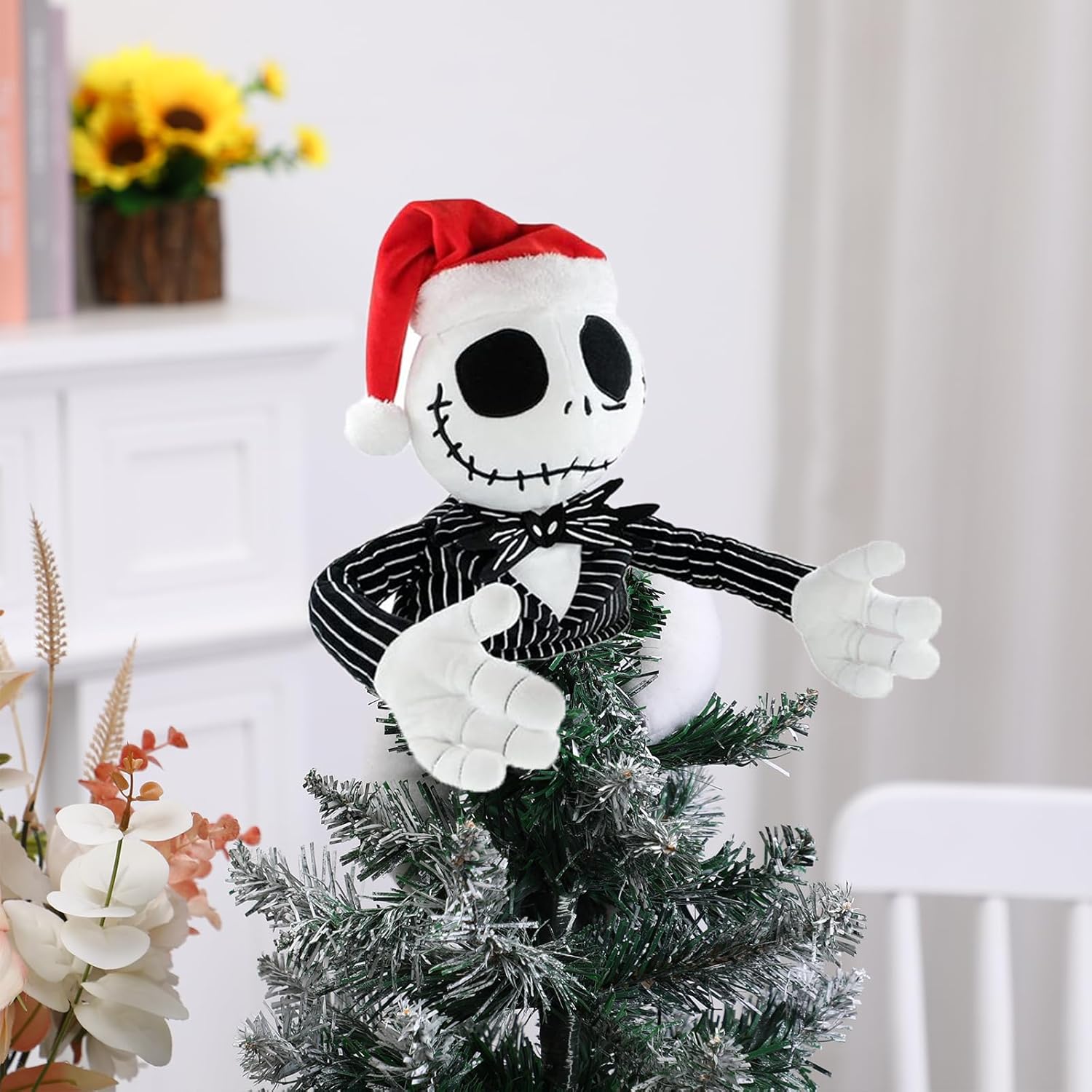 Christmas Tree Topper Decorations, Cute Plush Jack Huggers