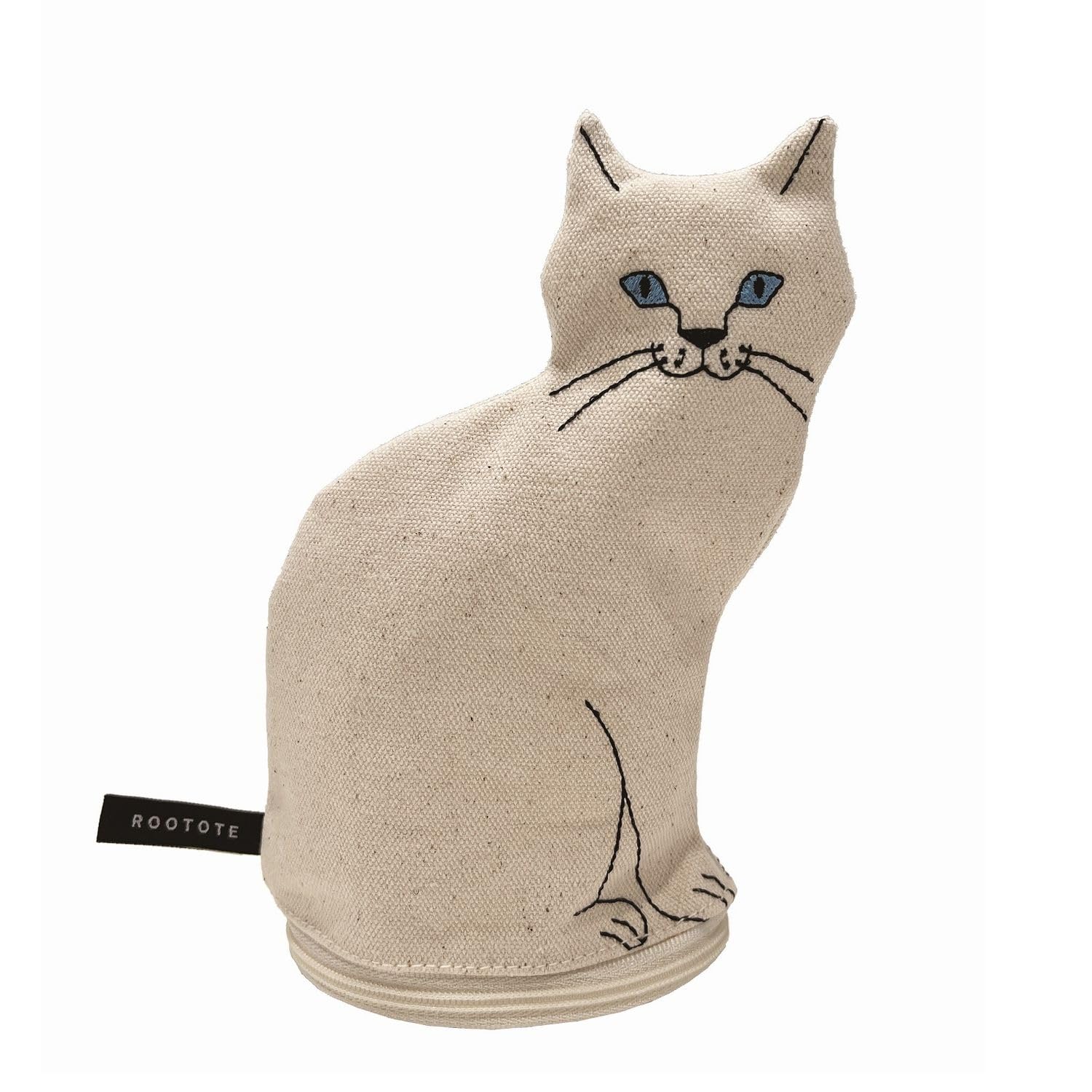 Amazon | [ルートート] ネコ型 ポーチ 底ファスナー EU ウィズルー