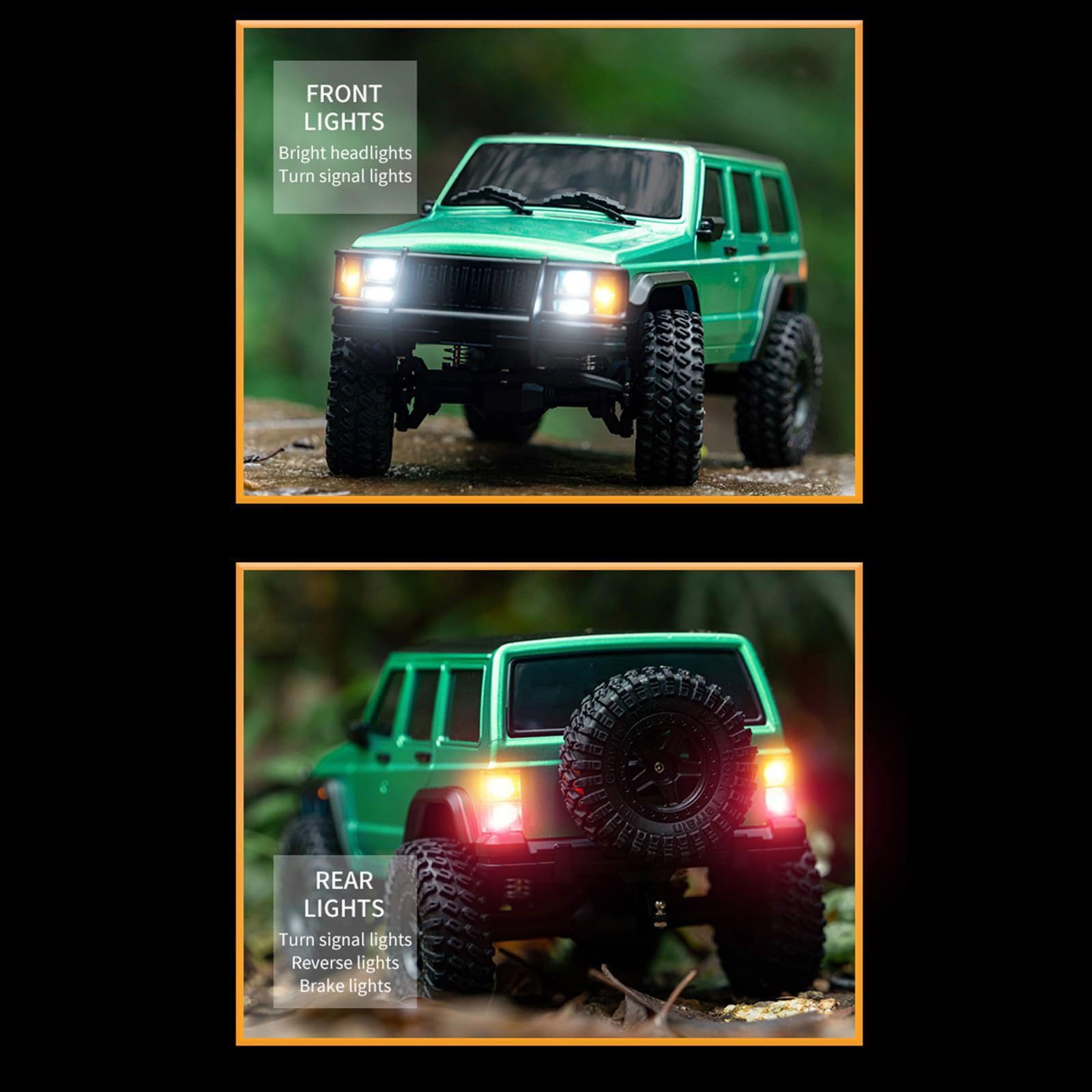 Rc Pojazd Wspinaczkowy 4x4 All-terrain Buggy Z Reflektorem Led, Niezależnym Zawieszeniem 4wd, Gumowymi Oponami I Karoserią Przeciwwybuchową Z Pvc Do Przygód W Terenie