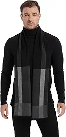 Cachecol masculino de inverno, sensação de caxemira, super macio e quente