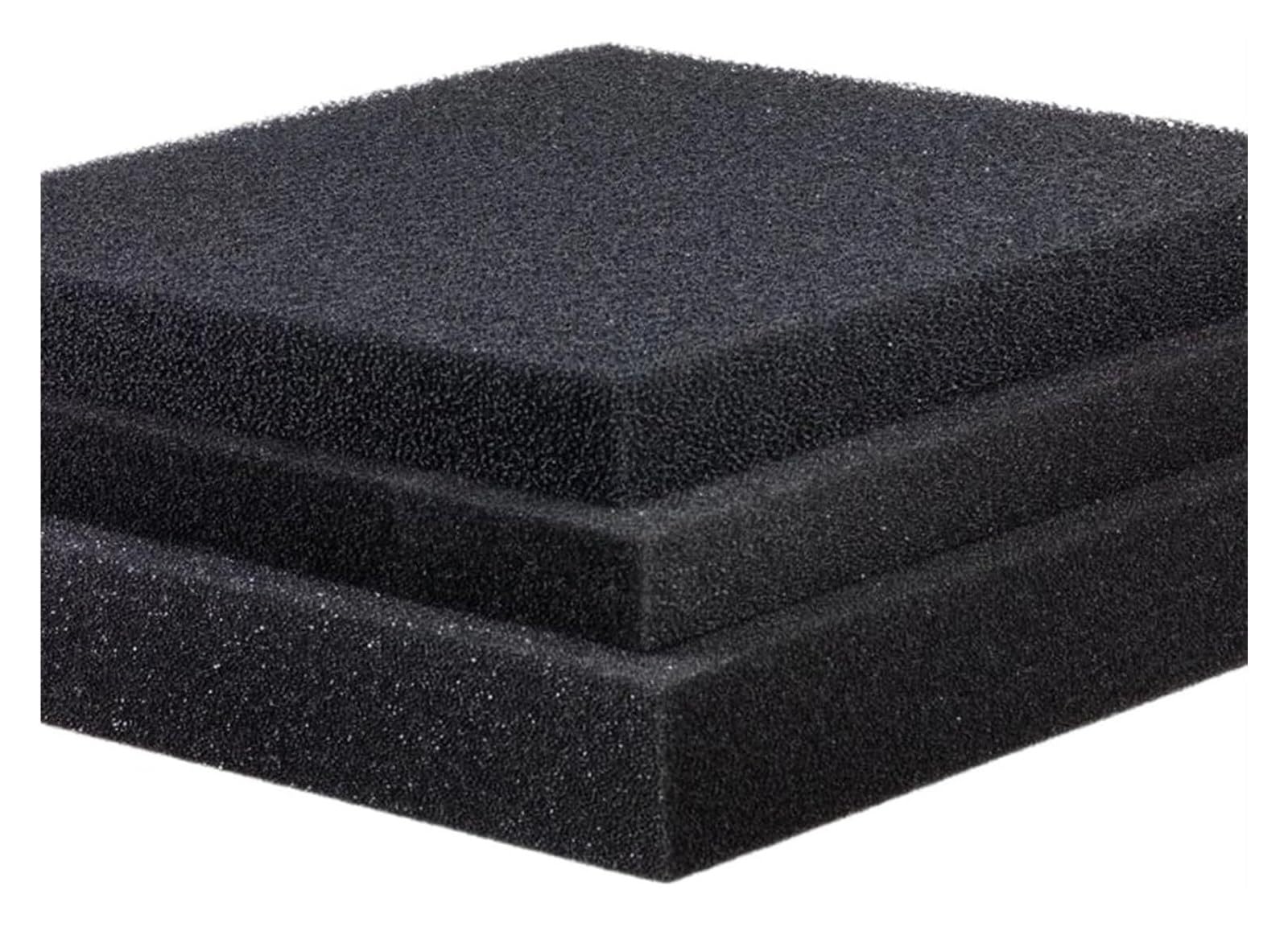 Tampone filtrante in cotone rium | Dimensioni multiple nere 15/25/35/50 PPI for acquario: pulizia dell'acqua del rio(35ppi,50x12x2cm)