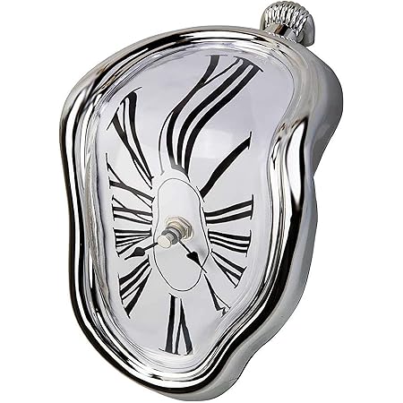 amazon com farever melting clock salvador dali watch melted clock for decorative home office shelf desk table funny creative gift gold home kitchen