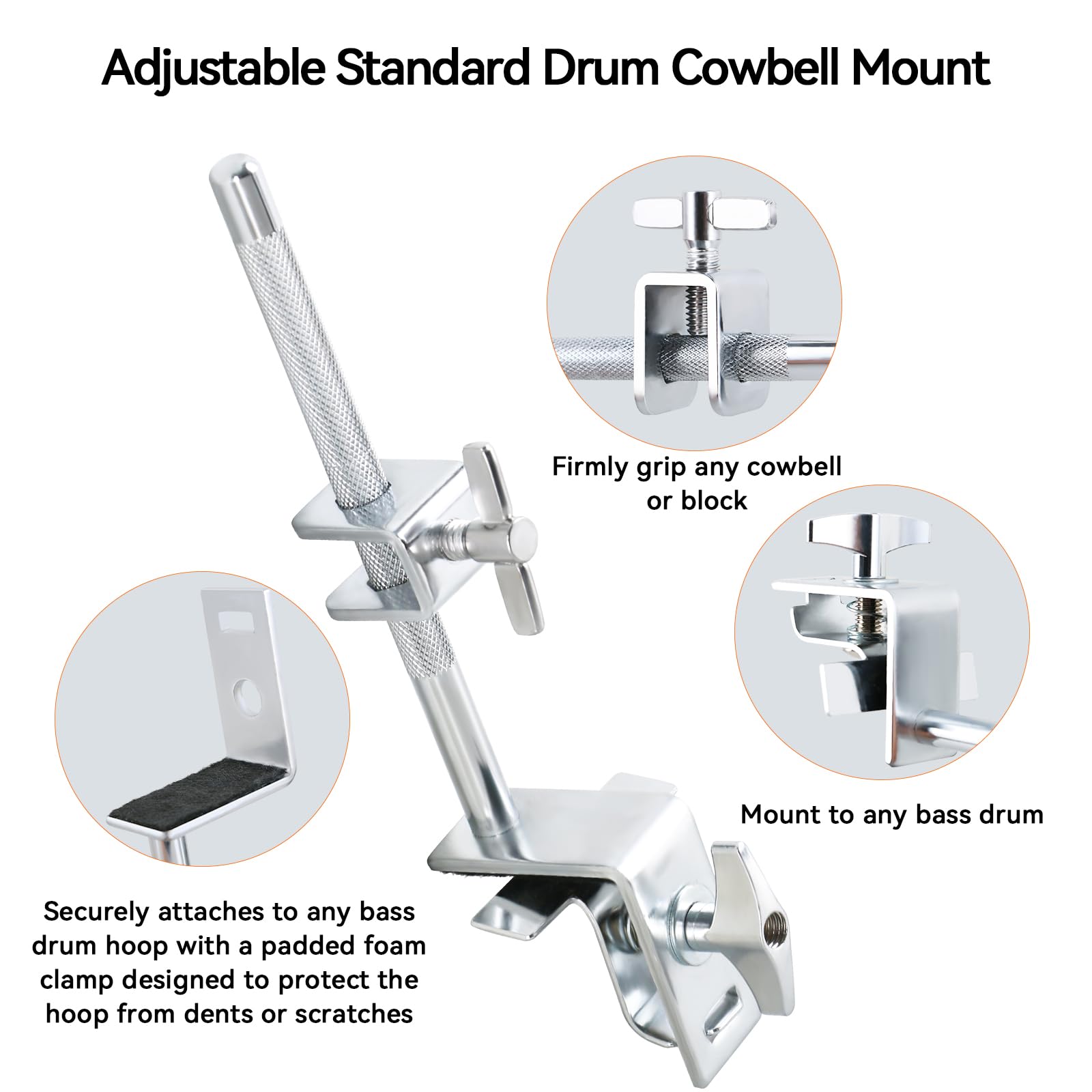 Amazon.com: Eastrock Cowbell Clamp, Holder Percussion