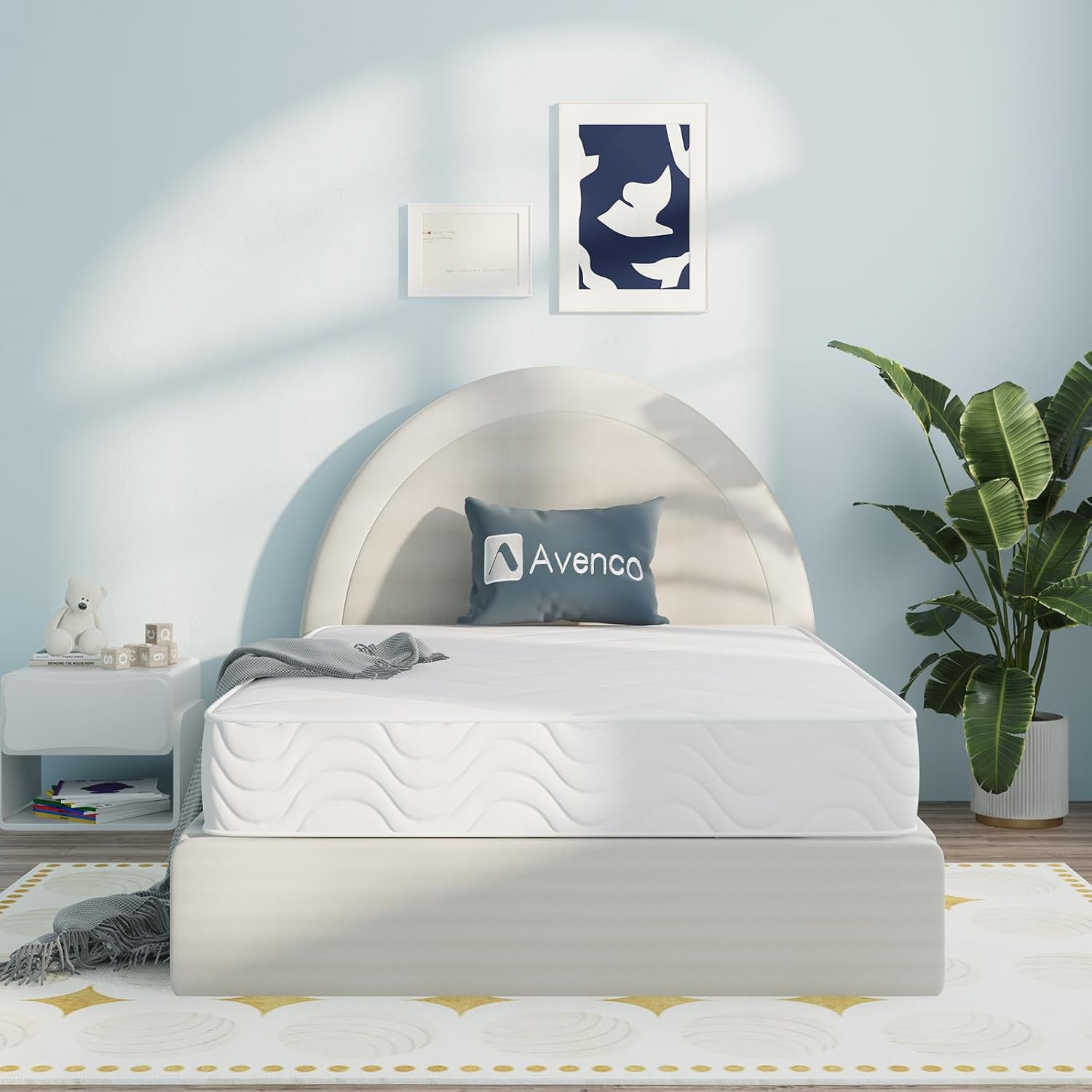 Avenco 4FT Small Double Mattresses 8 Inch Medium Soft Pocket Sprung Mattress Motion Isolation Spring Mattress with CertiPUR-US Foam & Oeko-Tex Fabric 135x190x20cm image 1