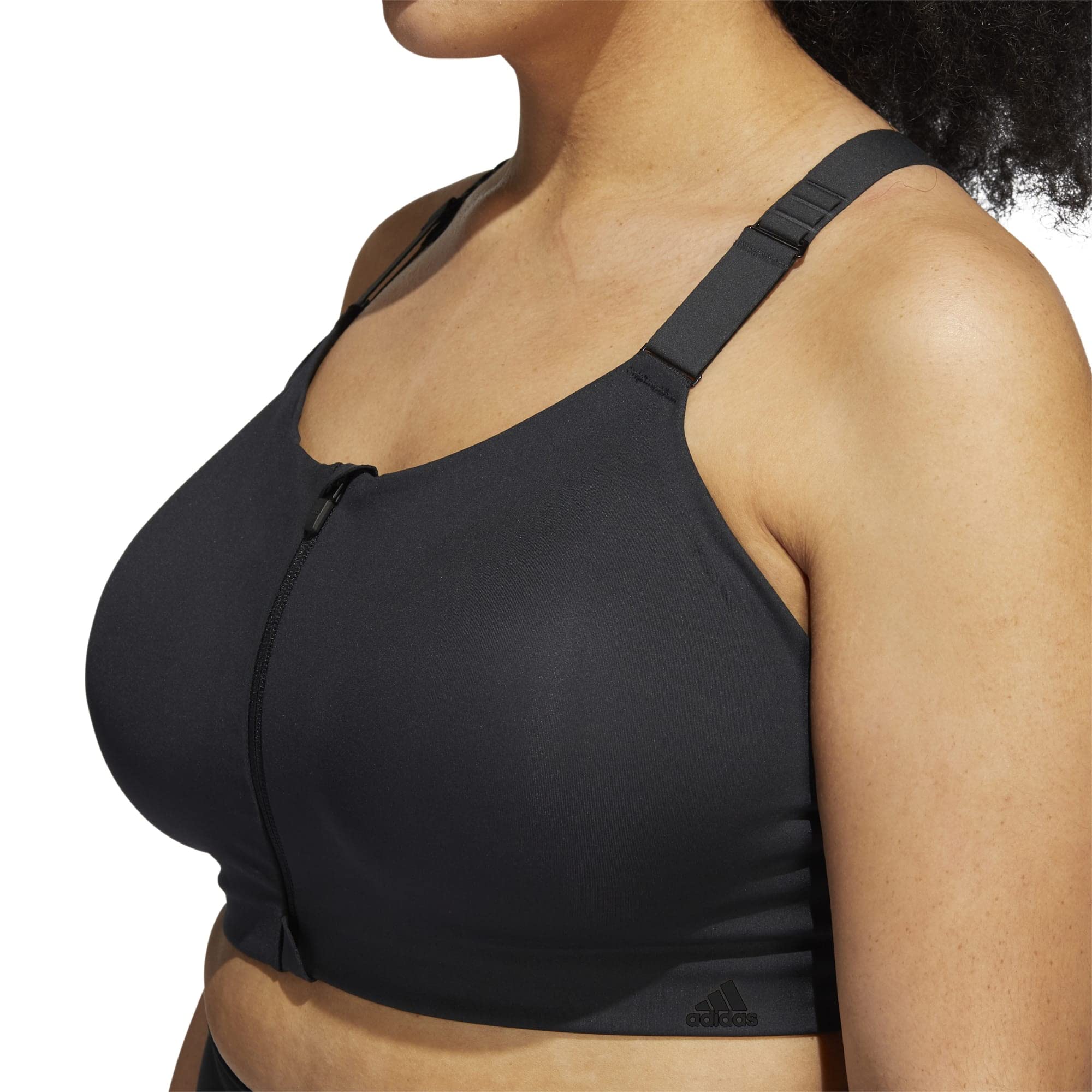 Adidas HF7838 TRN HS Zip PS Reggiseno Sportivo Donna Black 7C