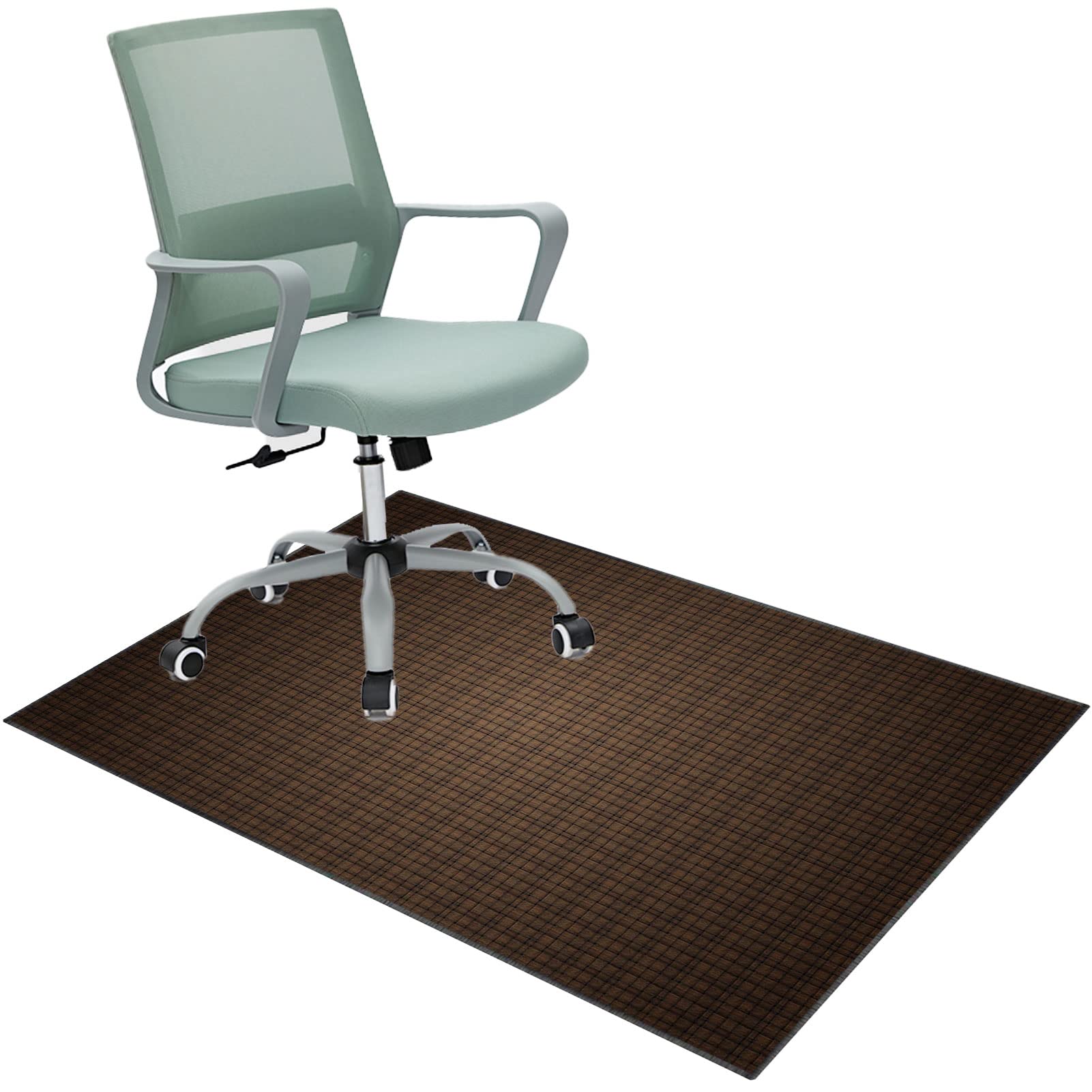 EYZO 90 × 140 cm Chair Mat For Carpeted Floor, Office Chair Mat, Gaming Chair Mat, Multi-Purpose Carpet Protector, Desk Chair For Carpeted Hardwood Floor, Protects Floors, Anti-Skidding Stop Noise