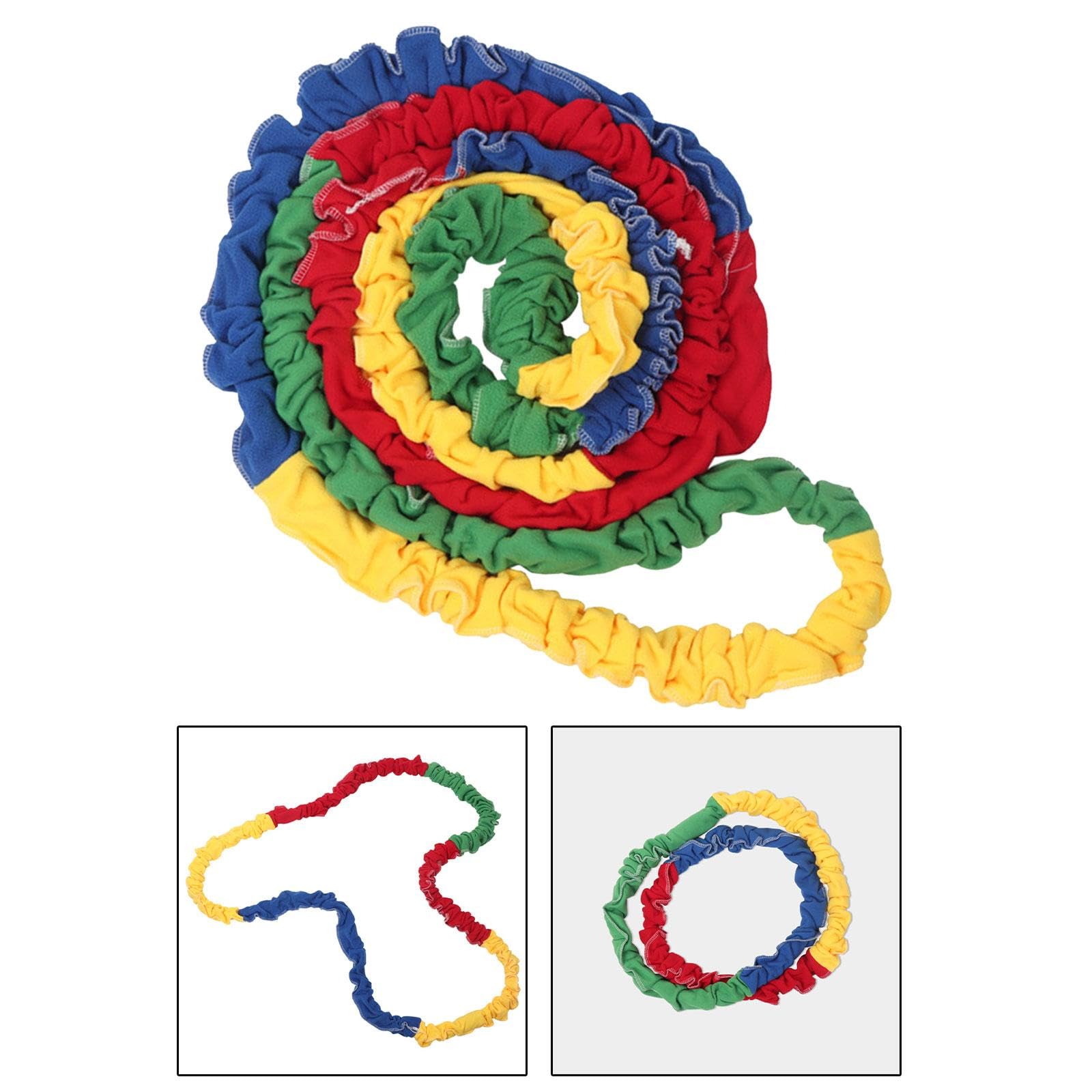Amagogo Cuerda elástica cooperativa Premium, Banda de Ejercicio, Bucle, Trabajo, Juego, Trabajo en Equipo, Juegos de Fiesta Escolar, Actividades en